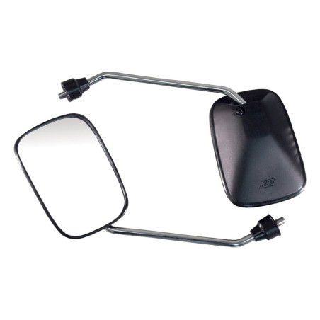 Lusterka uniwersalne Bike It Black Square - U64531