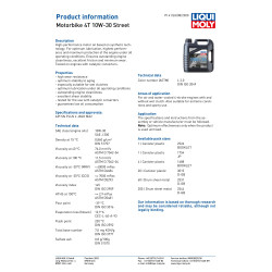 Liqui Moly 4-suwowy półsyntetyczny Street 10W-30 20L - 3015