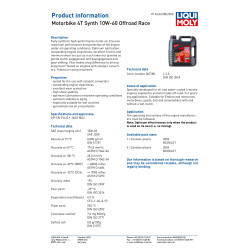 Liqui Moly 4 Stroke plne syntetický Offroad Race 10W-60 1L - 3053