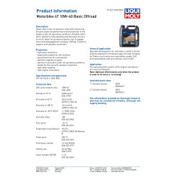 Liqui Moly 4 Stroke Minerální Basic Offroad 10W-40 1L -   3059