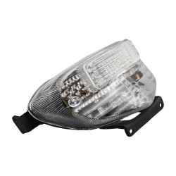 Lampa tylna LED Bike It z przezroczystym szkłem i zintegrowanymi kierunkowskazami S009