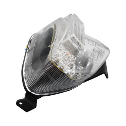 Lampa tylna LED Bike It z przezroczystym szkłem i zintegrowanymi kierunkowskazami S009