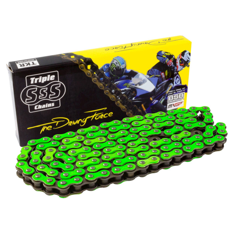 Triple-S Std Chain 420-130 Link Green Color