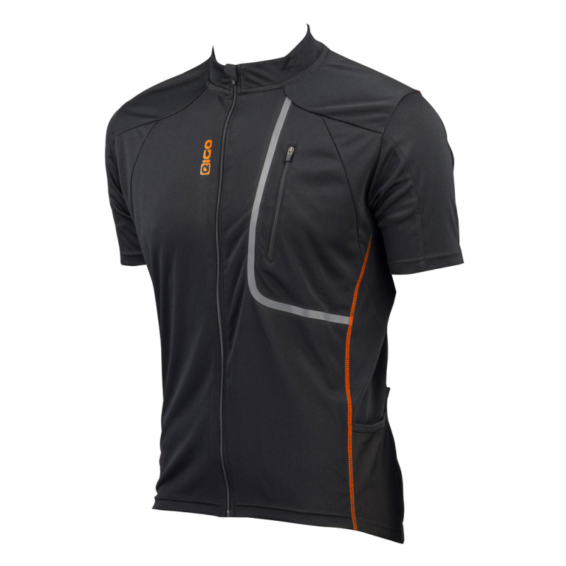 Eigo Trek Pánska krátky rukáv cyklistický dres Black / Orange