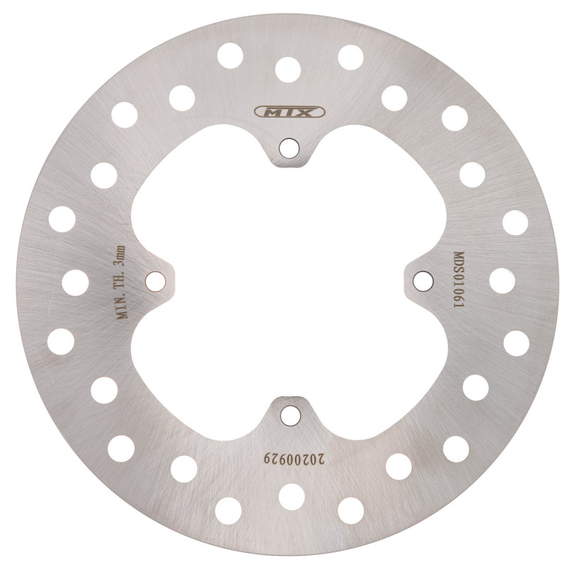 MTX Performance Brake Disc Rear Solid Round Honda MD6316  01061