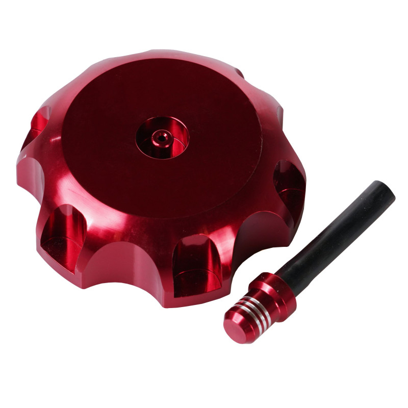 Fuel Cap MX Wit Vent Valve CR / KX / KXF / Rm / Rmz Red (Fits 50mm OD Thread)