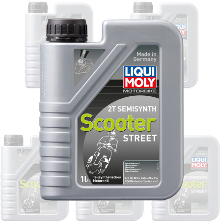 Liqui Moly Oil 2 Stroke - Semi Synth - Scooter Street 1L [1621] (6 sztuk w pudełku)