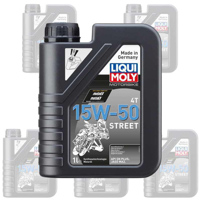 Olej Liqui Moly 4 Stroke - Semi Synth - Street - 15W-50 1L [2555] (ilość w pudełku 6)