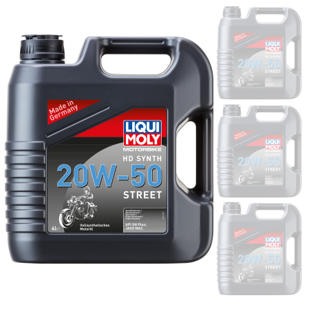 Olej Liqui Moly 4-suwowy – w pełni syntetyczny – Hd Street – 20W-50 4L 3817 (4 sztuki w opakowaniu)