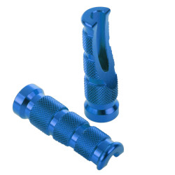 Bike It Replacement Ducati Tapered Footpegs (Rider - Blue)