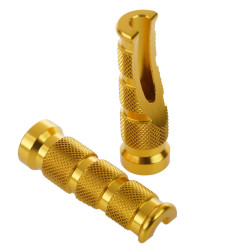 Bike It Replacement Ducati Tapered Footpegs (Rider - Gold)