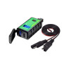 Bike It moto nabíjačka s napájaním Twin USB QC3.0 & typ-c s On/Off & voltmeter