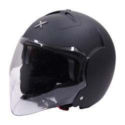 Kask motocyklowy otwarty Axor Striker, czarny mat