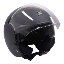 Kask motocyklowy otwarty Axor Striker, czarny mat