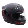 Kask integralny Axor Rage - python czarny/szary/czerwony mat