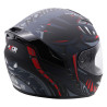 Kask integralny Axor Rage - python czarny/szary/czerwony mat