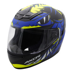 Kask integralny Axor Rage - Python niebieski/żółty/czarny mat