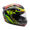 Kask integralny Axor Rage-Python czerwony/żółty/czarny połysk