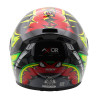 Kask integralny Axor Rage-Python czerwony/żółty/czarny połysk