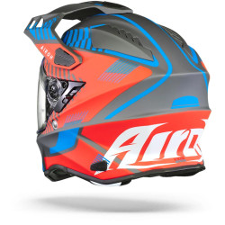 Kask Airoh Commander Adventure Boost czerwono-niebieski mat