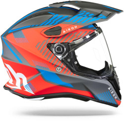 Kask Airoh Commander Adventure Boost czerwono-niebieski mat