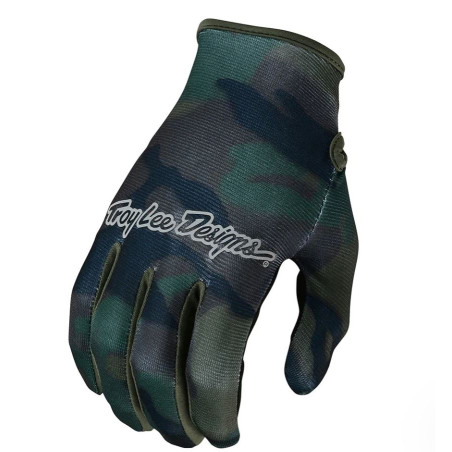 Troy Lee Designs Flowline MX rukavice Brushed Camo Army