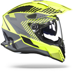 Kask Airoh Commander Adventure Boost w kolorze neonowożółtym, matowym