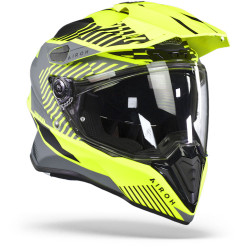 Kask Airoh Commander Adventure Boost w kolorze neonowożółtym, matowym