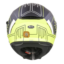 Kask integralny Airoh Spark Flow - fluo żółty/niebieski Mata obwodu