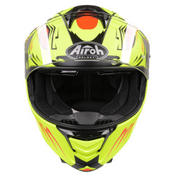 Kask integralny Airoh Spark Flow-fluo Vibe żółty mat