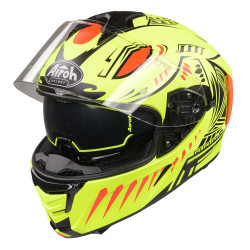 Kask integralny Airoh Spark Flow-fluo Vibe żółty mat