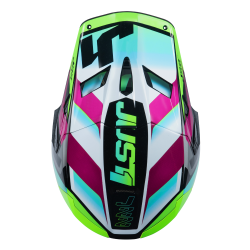 Kask MX Just1 J22 Frenetik neon fluo limonka/czarny