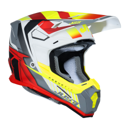 Kask MX Just1 J22 Frenetik Fire fluo żółty/czerwony/biały