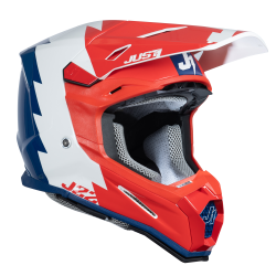 Kask MX Just1 J22 Revolt czerwono-biało-niebieski