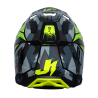 Kask MX Just1 J40 Shooter w kamuflażu / fluo żółty / czarny