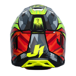 Kask MX Just1 J40 Shooter w kamuflażu/czerwony/czarny