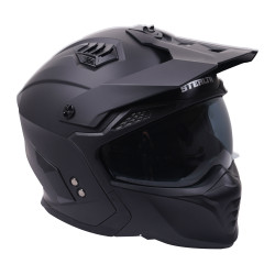 Wielofunkcyjny kask integralny i otwarty Stealth Fighter, czarny mat