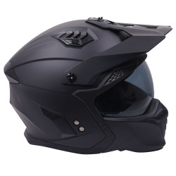 Wielofunkcyjny kask integralny i otwarty Stealth Fighter, czarny mat