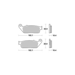 Organiczna hulajnoga AP-Racing Disc Pad 1132