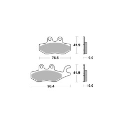 Organiczna hulajnoga AP-Racing Disc Pad 1193