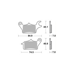 Organiczna hulajnoga AP-Racing Disc Pad 1218