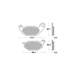 Organiczna hulajnoga AP-Racing Disc Pad 1221