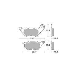 Organiczna hulajnoga AP-Racing Disc Pad 1222