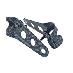 Bike It Headlight Bracket 30-38mm (Pair - Carbon Effect)