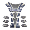 Bike It Tank Pad pre Suzuki GSXR Models (Carbon Effect / Blue)