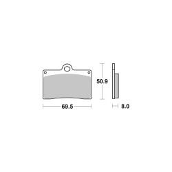 AP-Racing Disc Pad Organic 166