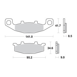 AP Racing Sinter Disc Pad Front -   197SF