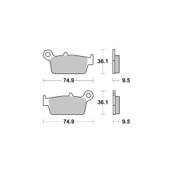 AP-Racing Disc Pad Organic 204