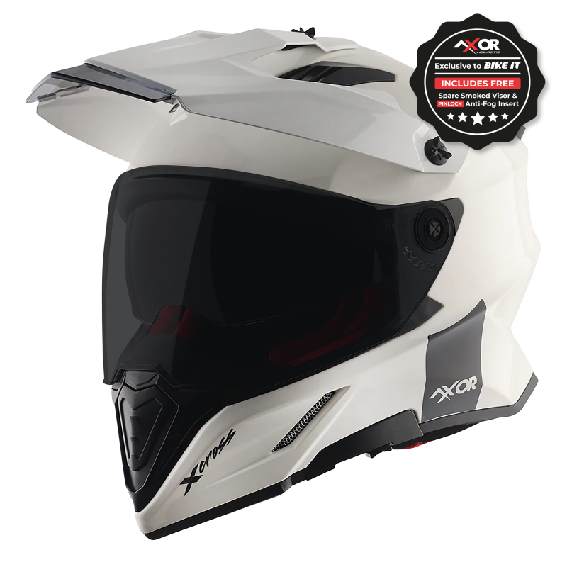 Axor X-Cross Adventure prilba, biela lesk