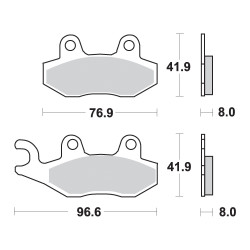 AP Racing Sinter Disc Pad - zadní   211SR